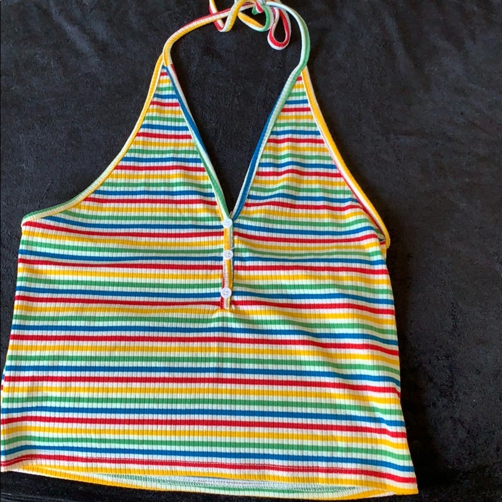 Striped cropped top